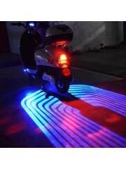 Motosiklek Melek Alt Kanatlar Takım Mavi Renk