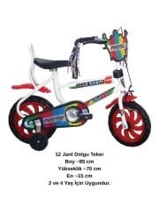 Belderia Pexma 12 Jant Çocuk Bisikleti Dolgu Teker 2 ve 4 Yaş
